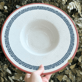 Prato para Massas Village em Cerâmica Creme 28cm