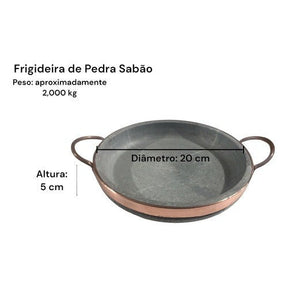 Jogo de Panelas De Pedra Sabão Duráveis 6 Peças