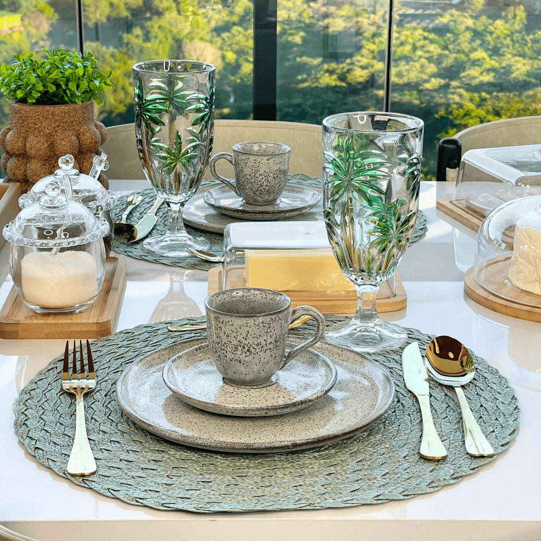 Faqueiro Dourado Aço Inox 24 Peças