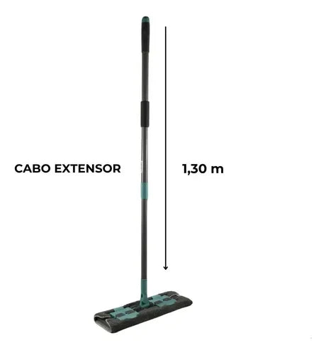 Rodo Mop Chenille Vassoura E Pano Em Microfibra