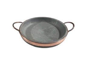 Frigideira De Pedra Sabão 20 Cm Com Tampa De Vidro